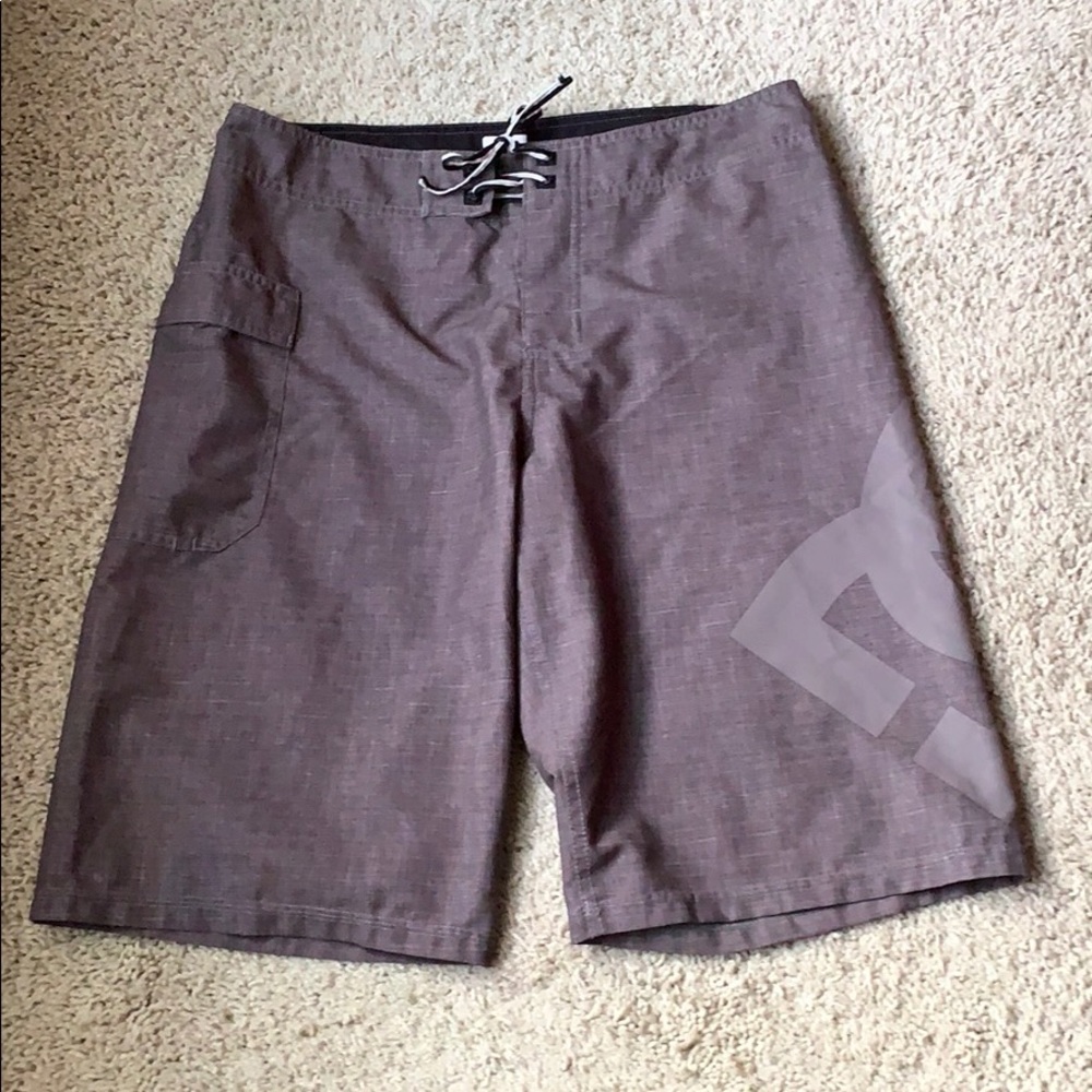 DC Shoes Logo Boardshort Unlined Grey